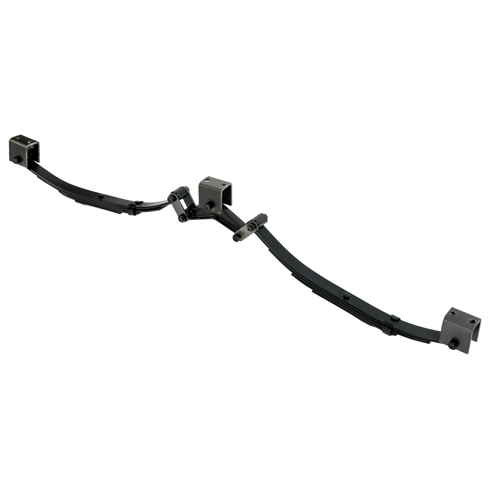 Tandem Trailer Axle Suspension Kit W/Leaf Spring Equalizer Shackle Strap 3500LB