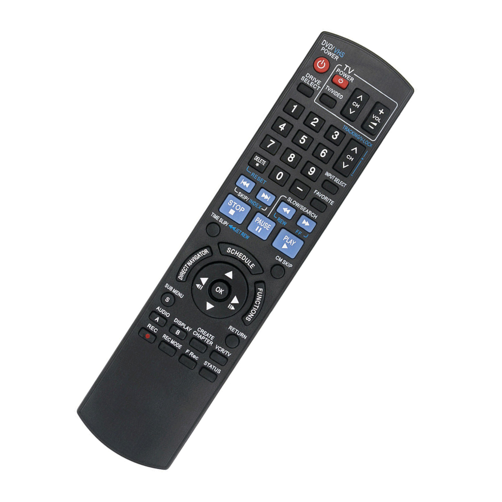 N2QAYB000197 Replace Remote Control for Panasonic DVD Player DMR-EZ37V DMREZ485D