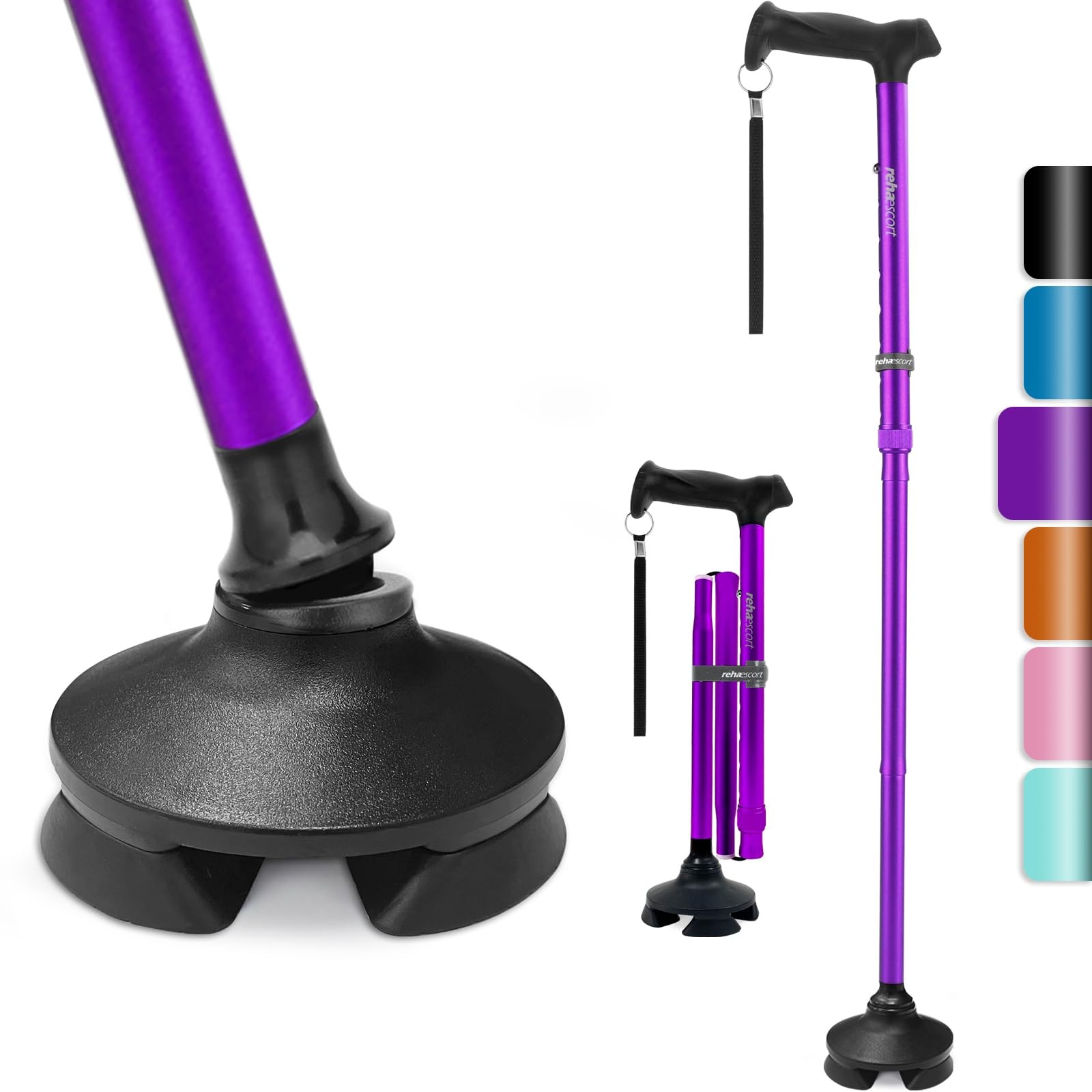 Walking Cane for Men & Women - Folding, Adjustable, Lightweight, Walking Cane...
