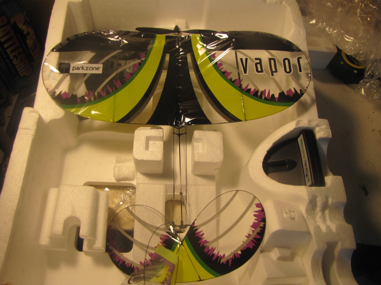 Parkzone RC Plane Vapor Microflyer with remote and charger