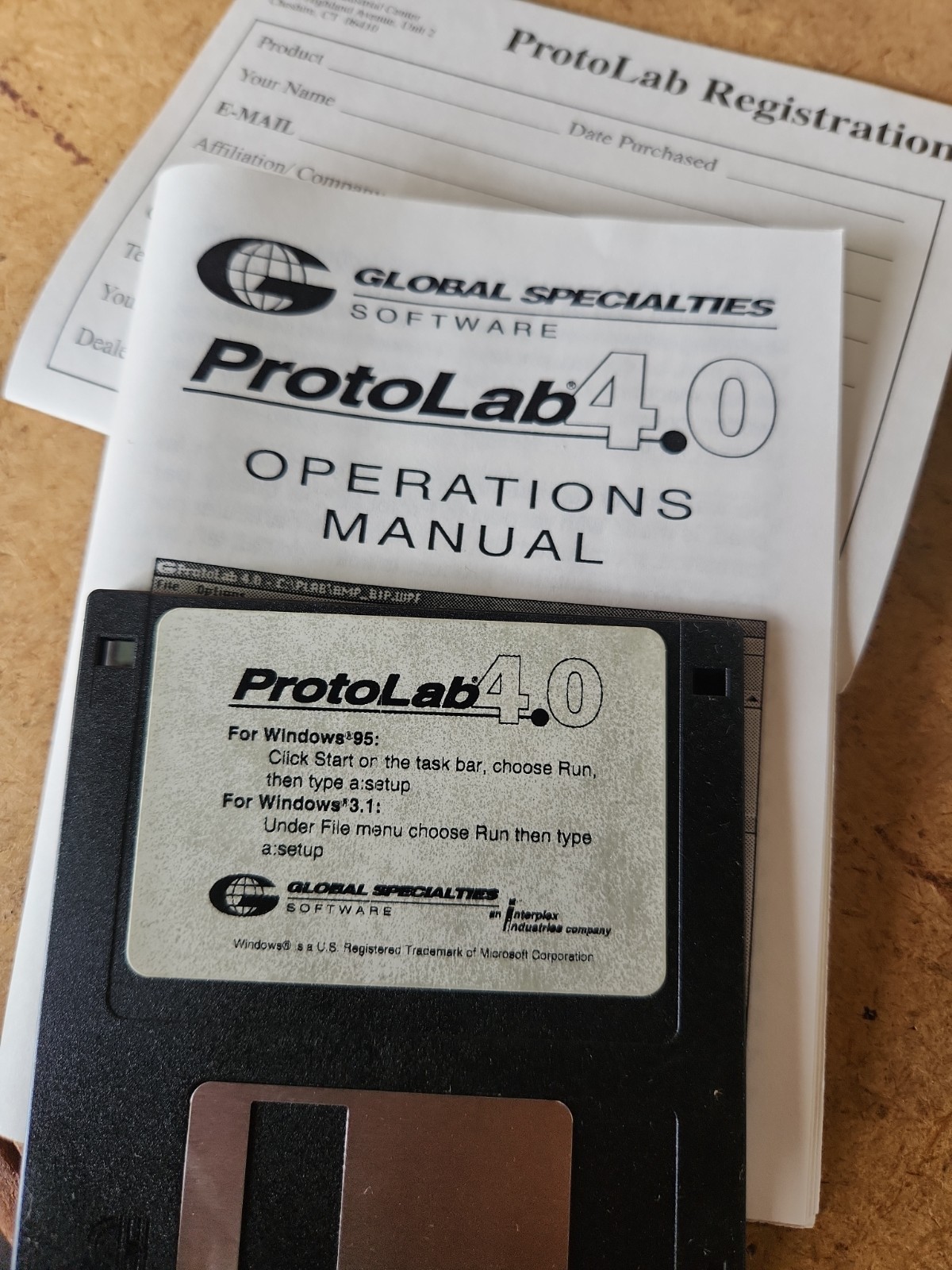 Global Specialties Software Protolab 4.0 Circuit Simulation Electronic Prototype