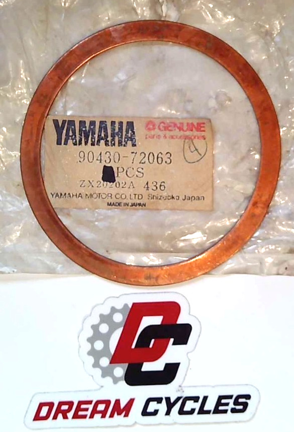 NOS GENUINE Yamaha 1973-1974 MX250 72mm Cylinder Head Gasket 90430-72063