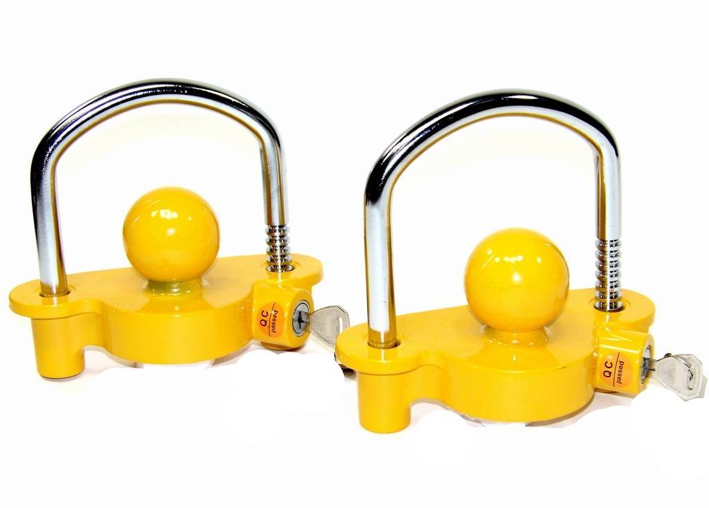 2pc Hitch Lock Coupler Drop Hitch Trailer Lock fits 1-7/8" 2"  2-5/16" Universal