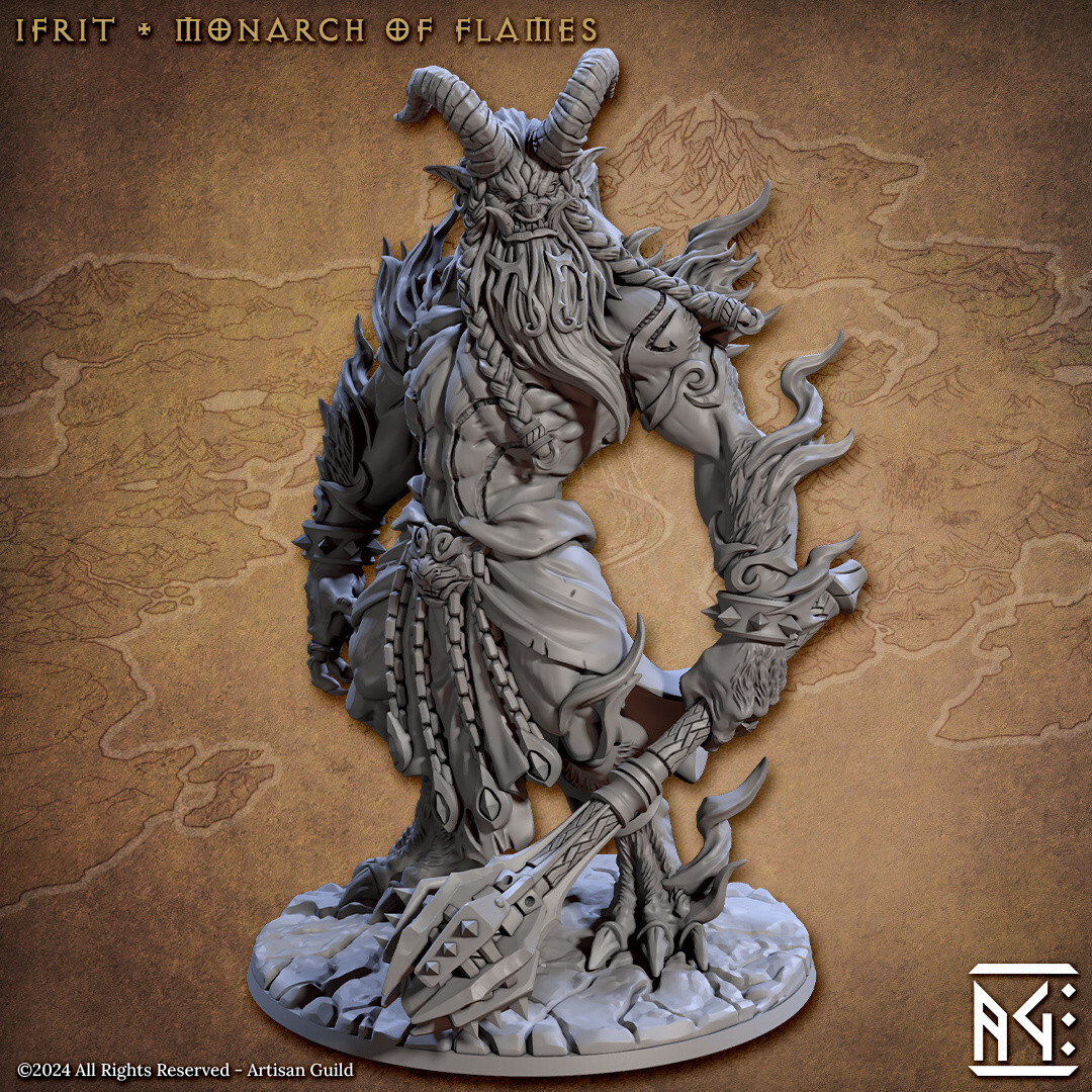 Ifrit Fire Demon - Monster - Artisan Guild - Dungeons and Dragons