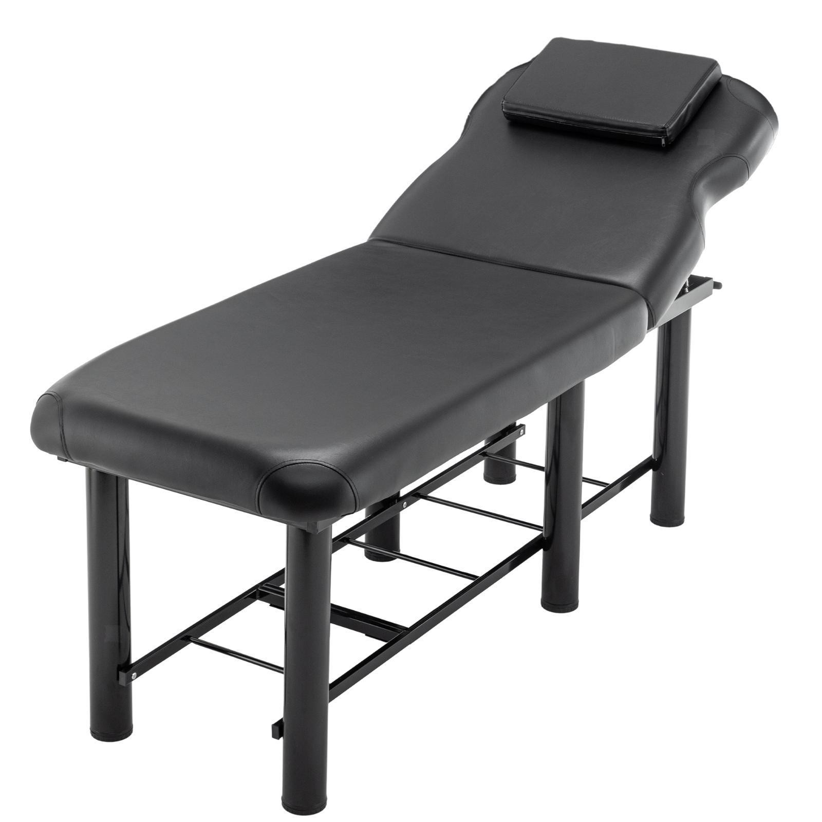 Professional Massage Table Adjustable Memory Foam Layer Removable Headrest Salon