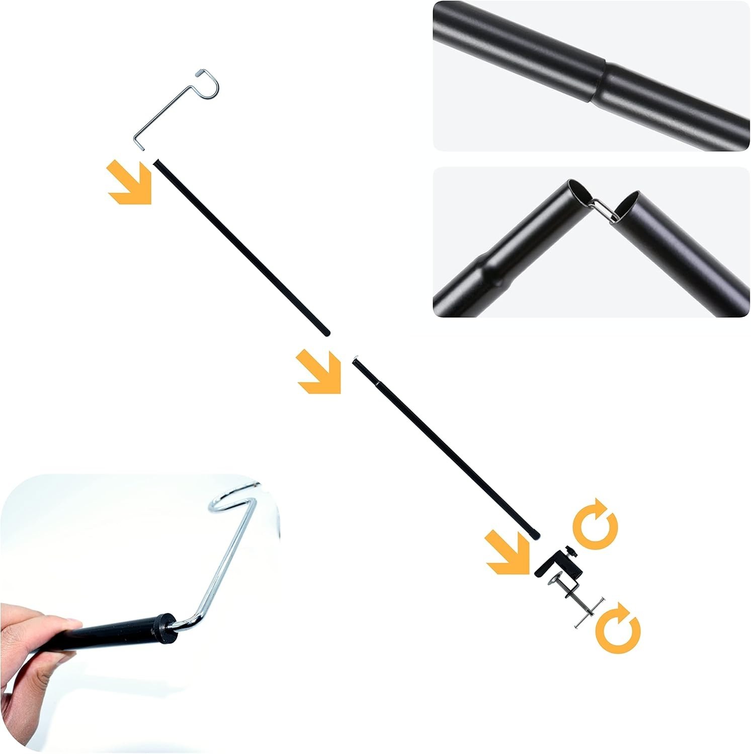 Compact Alloy Steel Motor Stand with Robust Clamping & Swing Functionality