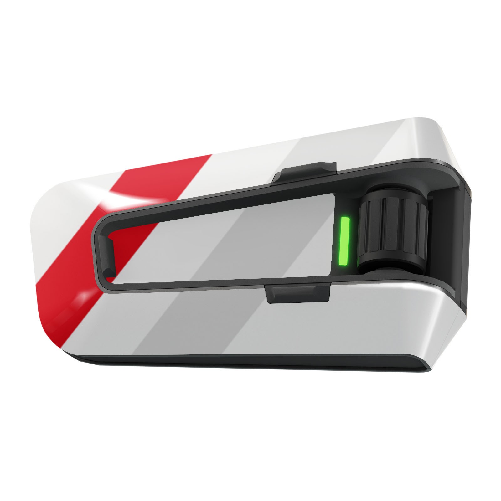 Flag Color Vinyl Wrap Sticker Cover x2 CC001 Red White For Cardo Packtalk Edge