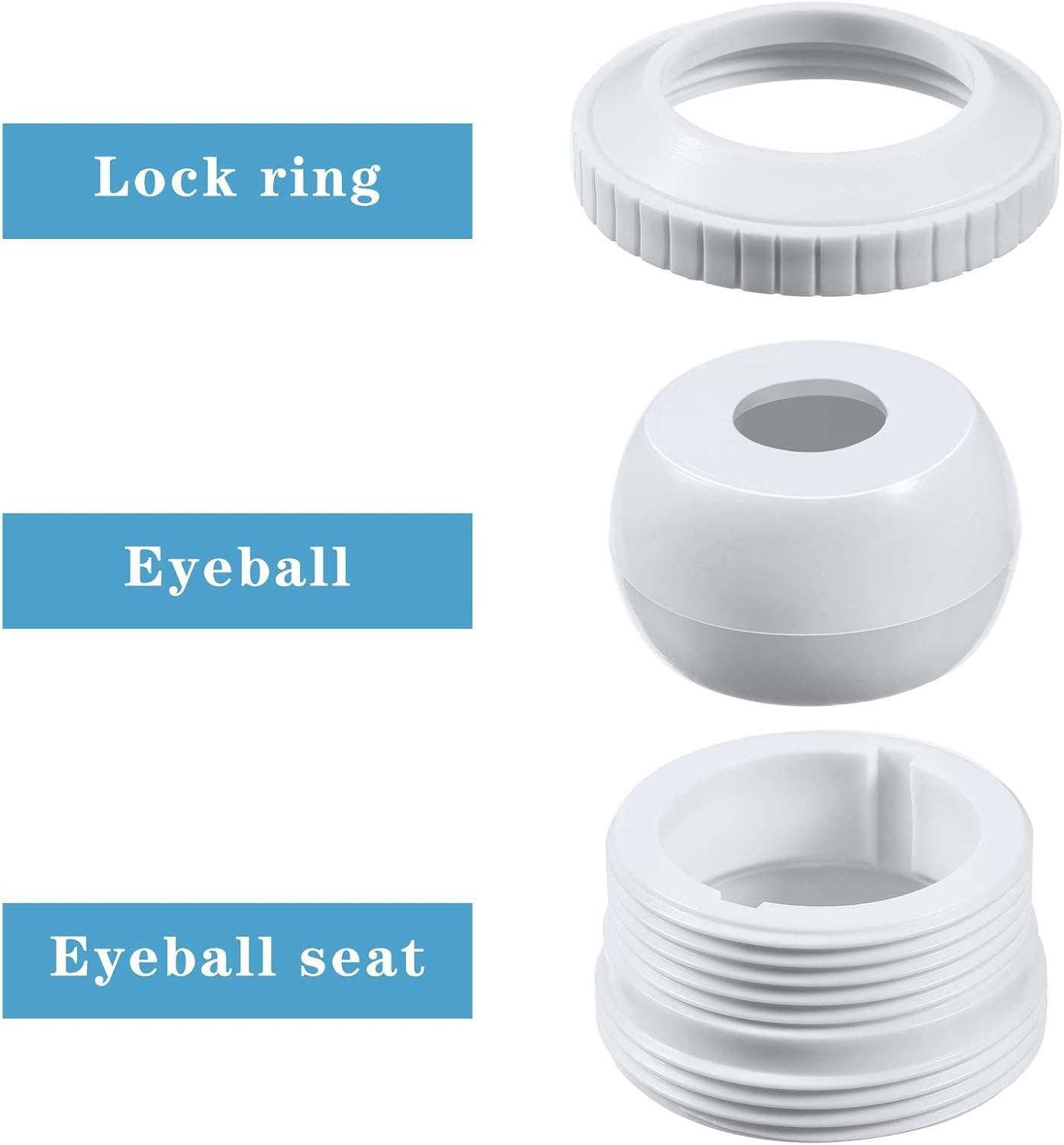 Efficient 1/2 Inch Pool Nozzle with Adjustable Flow - Ideal for Circulation