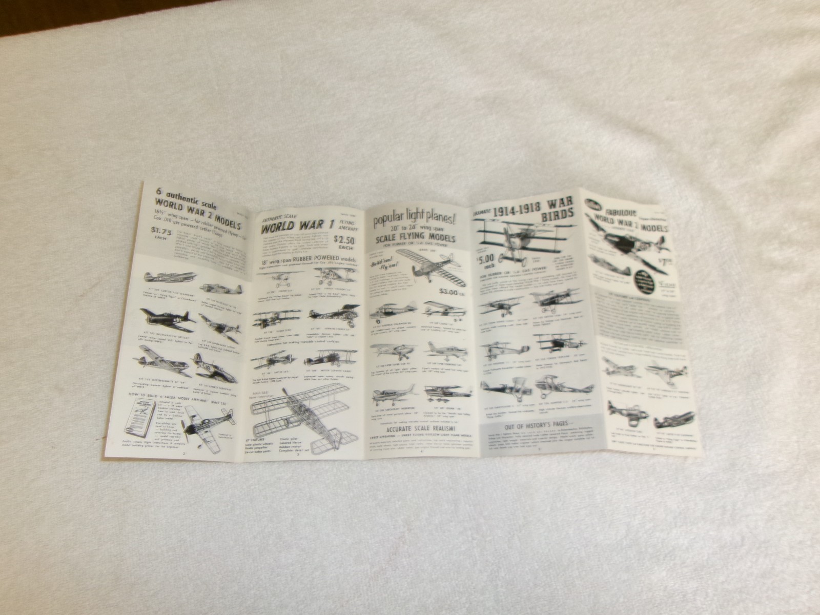 Vintage Guillows Model Remote Control Aircraft Catalog 1971