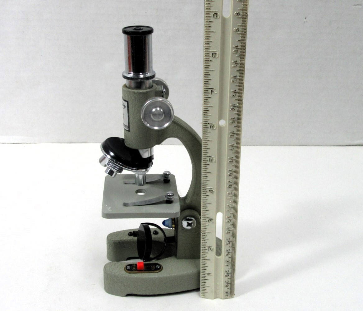 VINTAGE SCOPE INSTRUMENTS MICROSCOPE MODEL #5466 W/ BOX, MANUAL, & ACCESSORIES