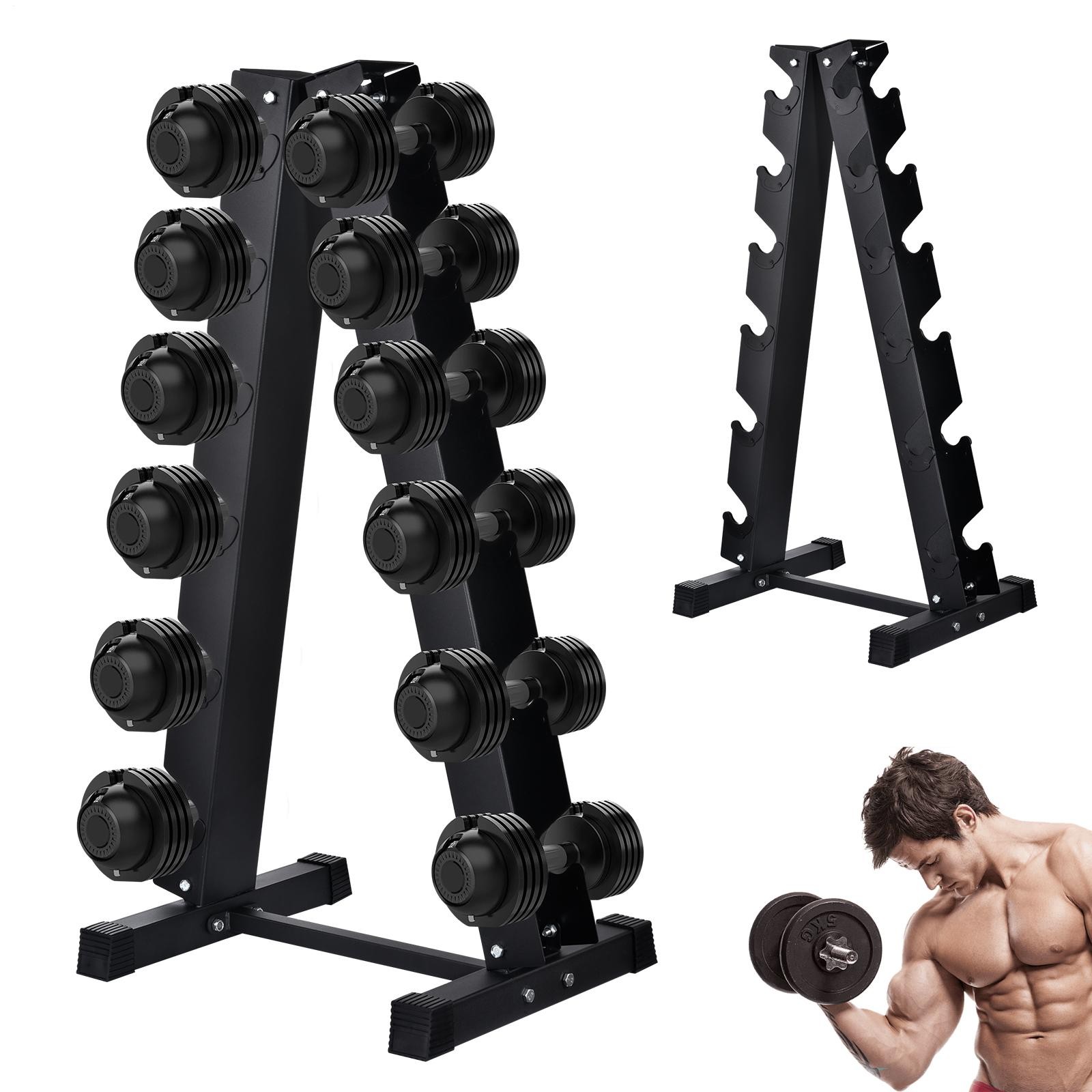 Dumbbell Storage Rack Dumbbell Alloy Steel A-Frame With Storage Stand Brand New