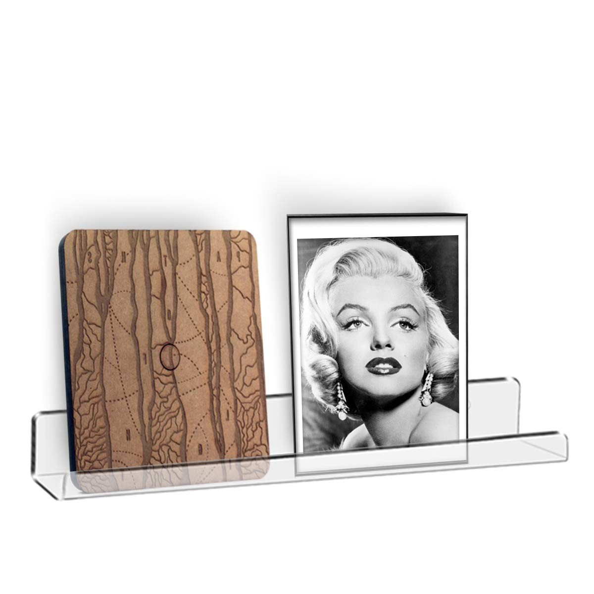 8 Pack 12'' Clear Acrylic Record Display Shelf - Wall Mount and Display Your ...