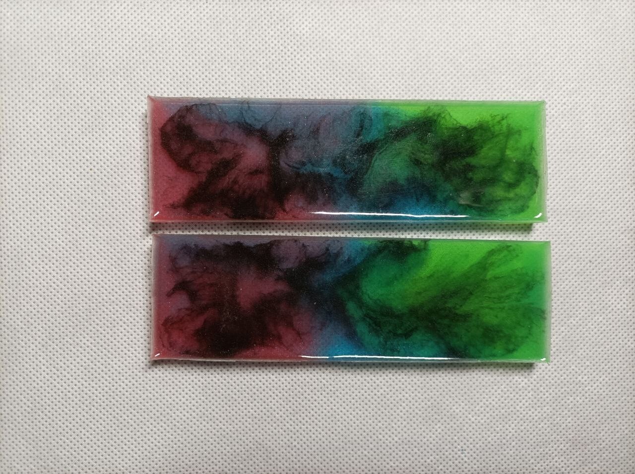2pcs Resin Knife Scales Knife Handle Blanks (5"x0.35"x 1.57") Gun Handle N74