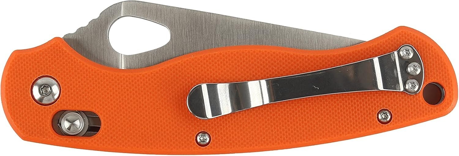 Ganzo - G729-OR Folding Pocket Knife 440C Stainless Steel Blade G10 Anti-Slip #A