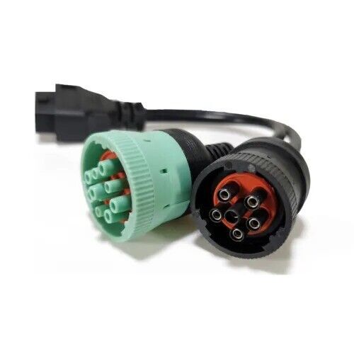 Heavy Duty Truck 6 Pin J1708 or 9 Pin J1939 to 16 Pin OBD2 OBDII Adapter Cable