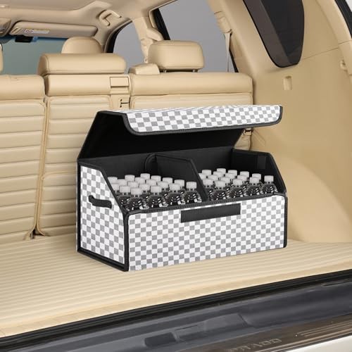 car organizers and storage for SUV,trunk organizer for sedan, leather foldable