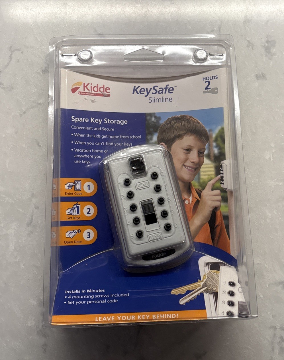 Kidde KeySafe Slimline Spare Key Storage NEW SEALED READ