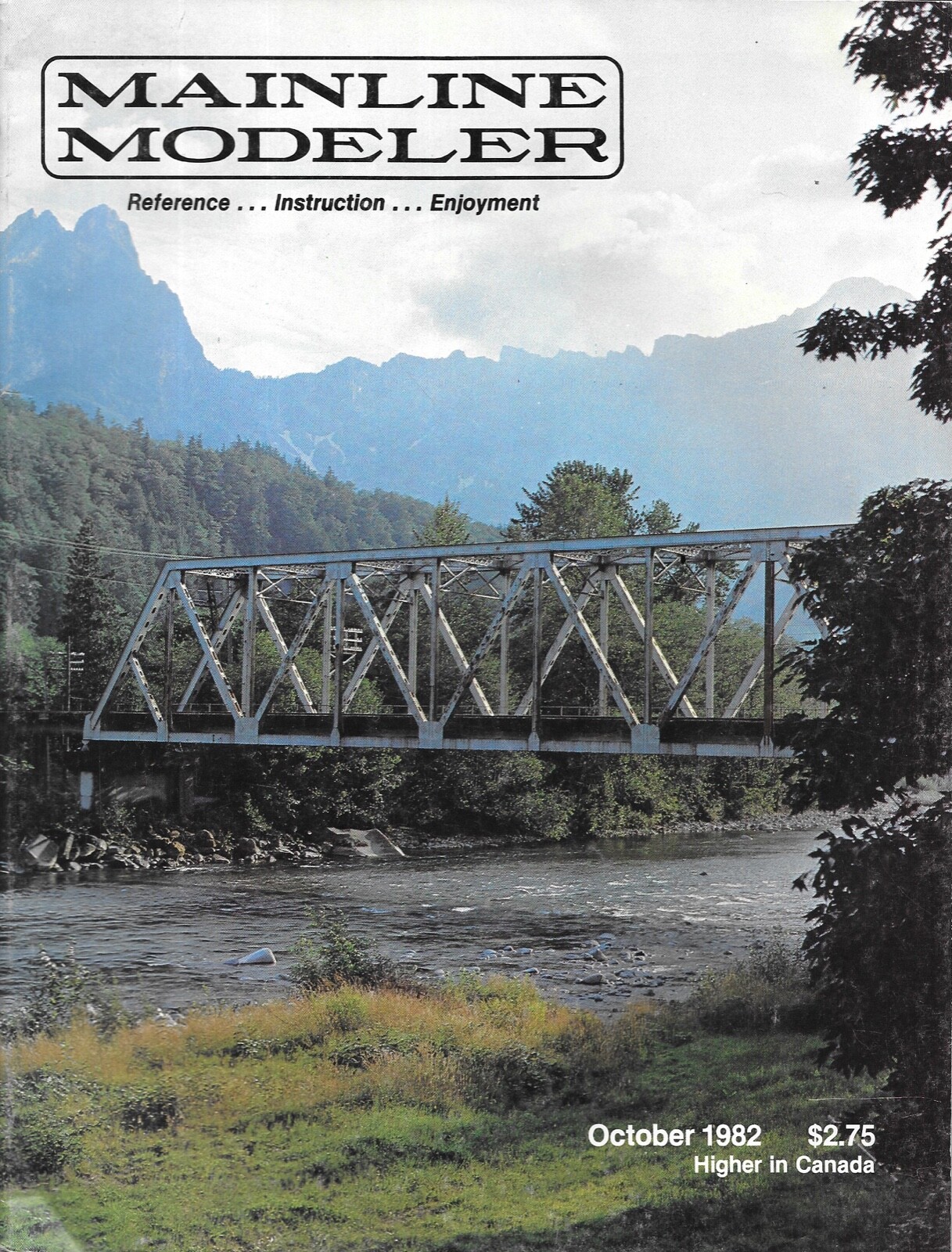 Mainline Modeler Oct.82 Truss Bridge EMD GP-7 Diesel Reading F Unit Grain Silos