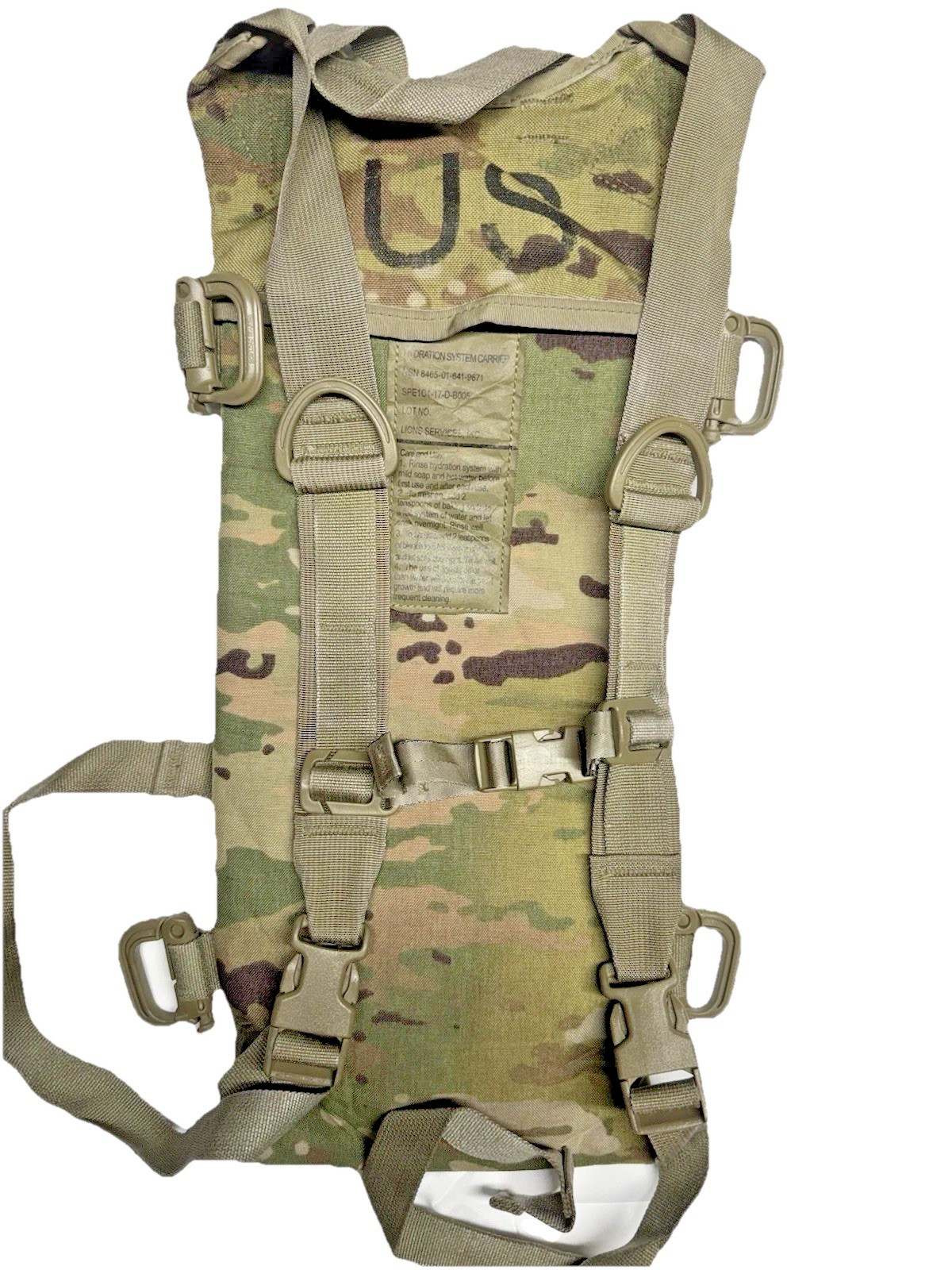 USGI OCP Multicam Molle II Hydration System Carrier No Bladder Used