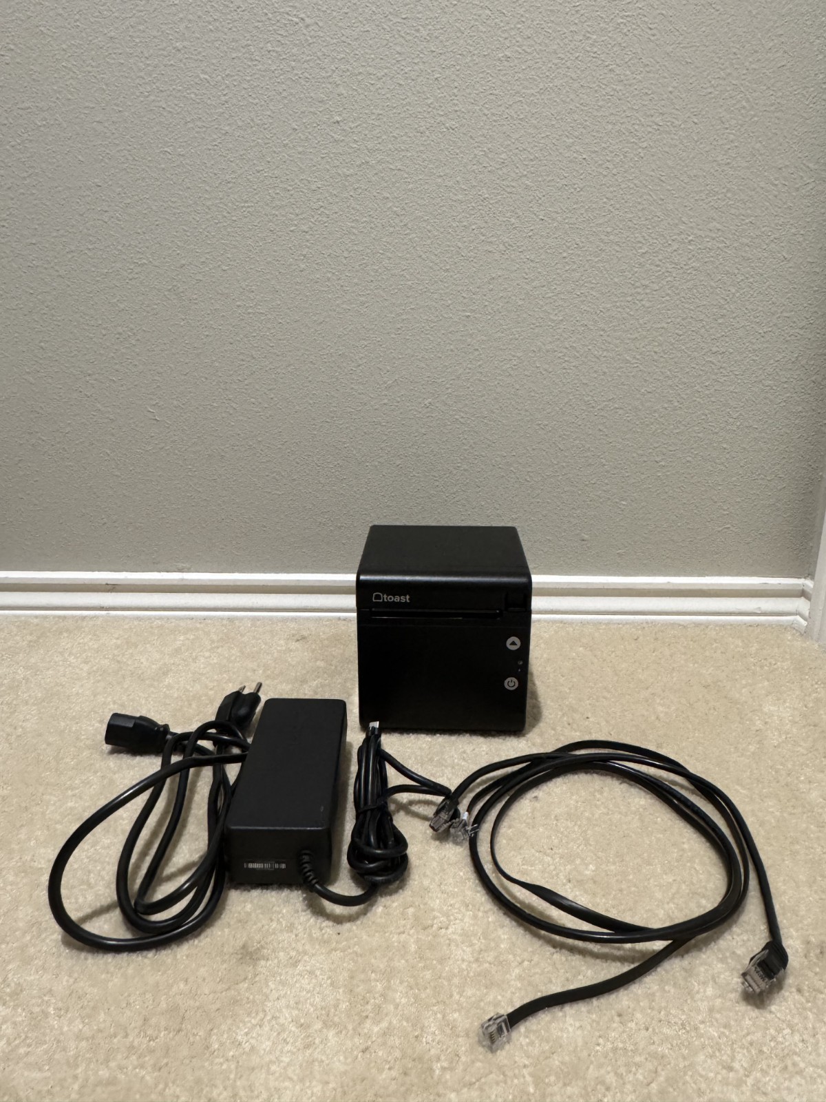 Toast Flex POS TP200 Thermal Receipt Printer  w/ Ethernet Cables & FREE SHIP