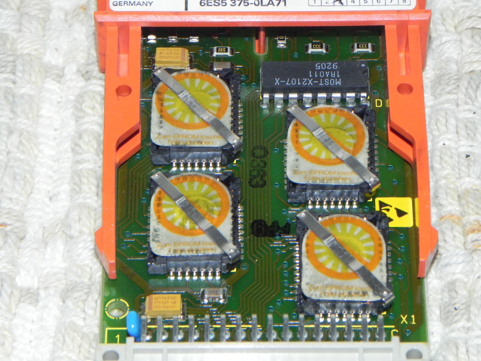 Siemens Simatic S5 Memory Submodule 6ES5 375-0LA71 128KB EPROM Has program on it