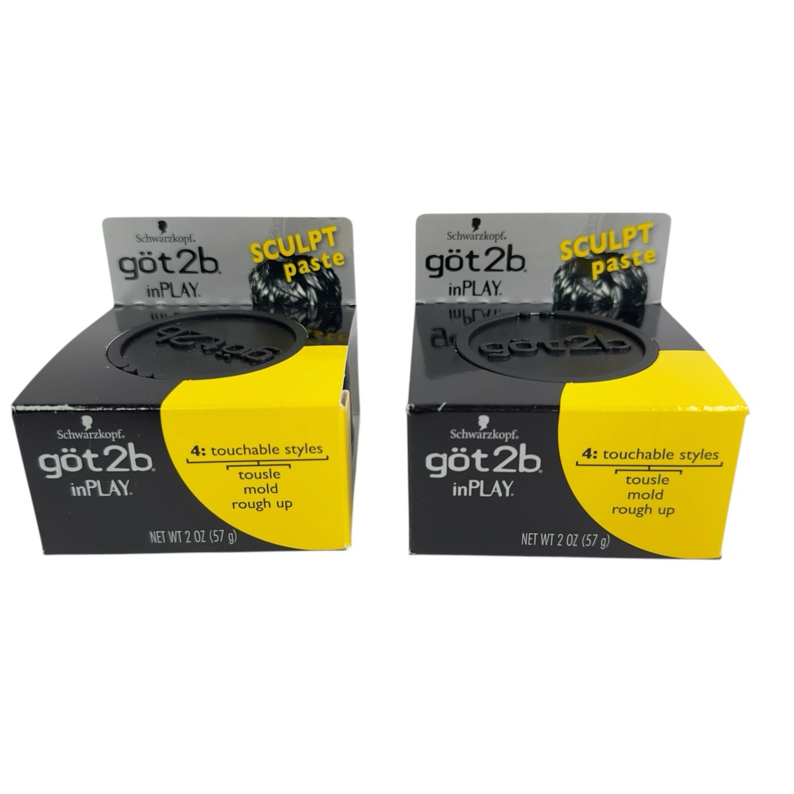 Got2B In Play Sculpt Paste Touchable Styles 2oz-Tousle-Mold-Rough Up Pack of 2
