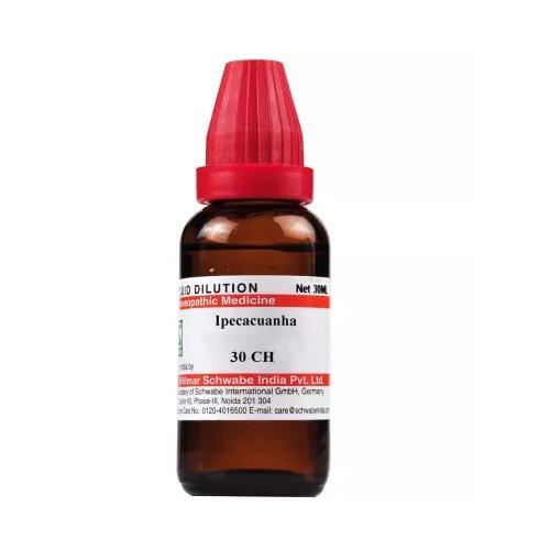 Willmar Schwabe India Homeopathic Ipecacuanha Dilution 30ml