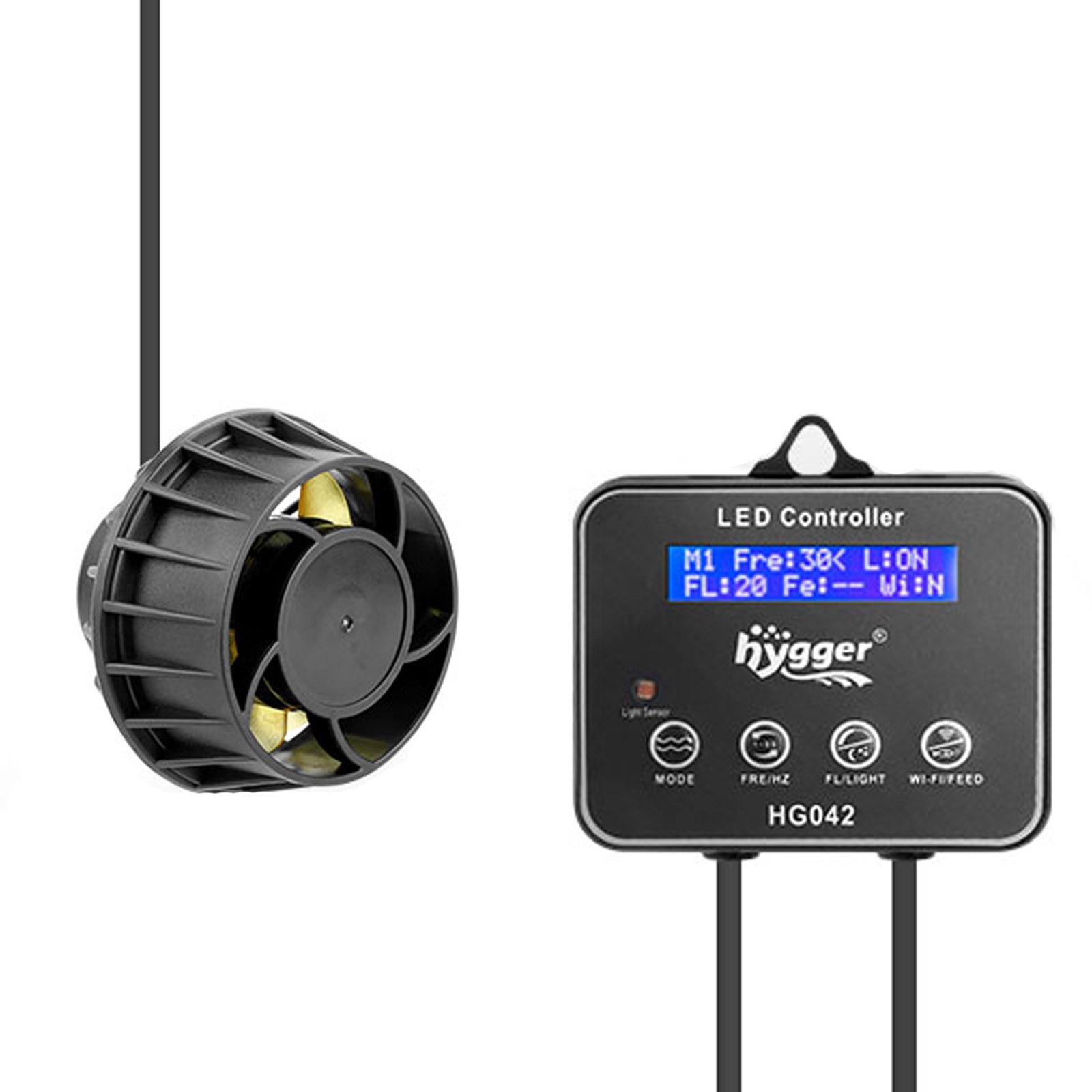 hygger Sine Aquarium Water Wave Maker Circulation Pump for 30-75 Gal Marine Reef