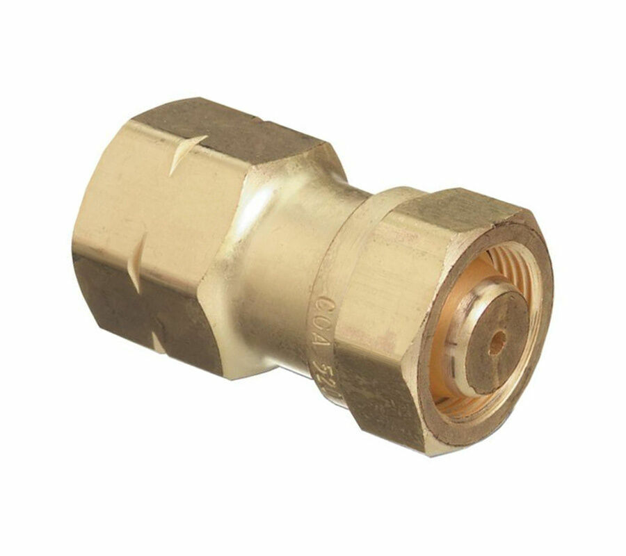 CGA-520 B Tank Acetylene bottle to CGA-510 (POL) Acetylene Regulator, Adaptor