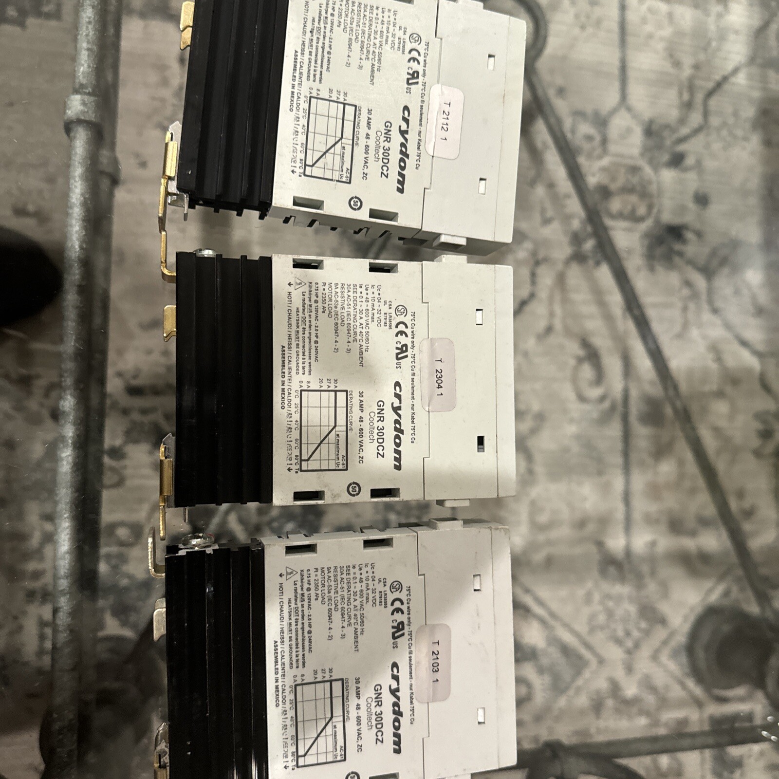 3 Lot - Crouzet GNR30DCZ Solid State Relay