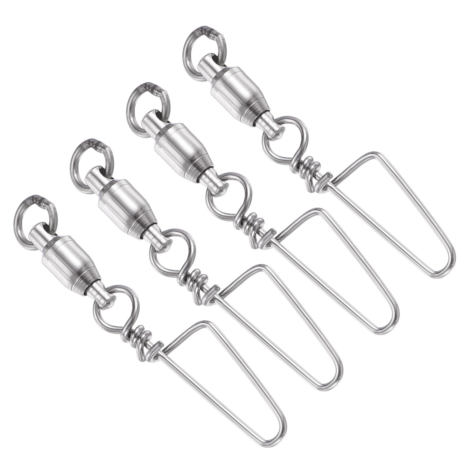 Fishing Snap Swivels, 20Pcs 28LBS Stainless Steel Ball Bearing Tackle