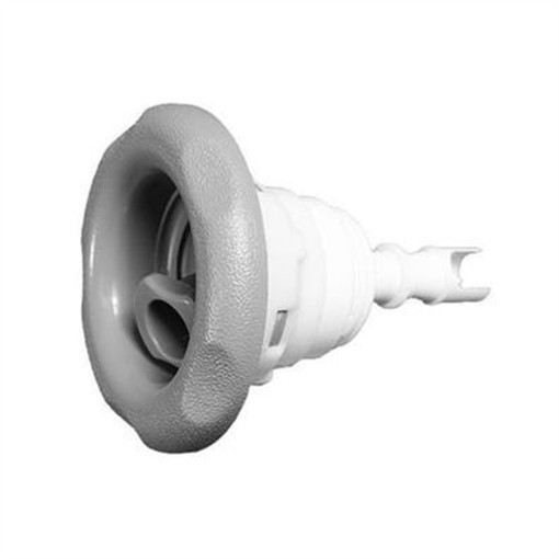 Spa Parts 3.37 in Face 5-Scallop Waterway Poly Storm Thread-In Roto Textured Jet