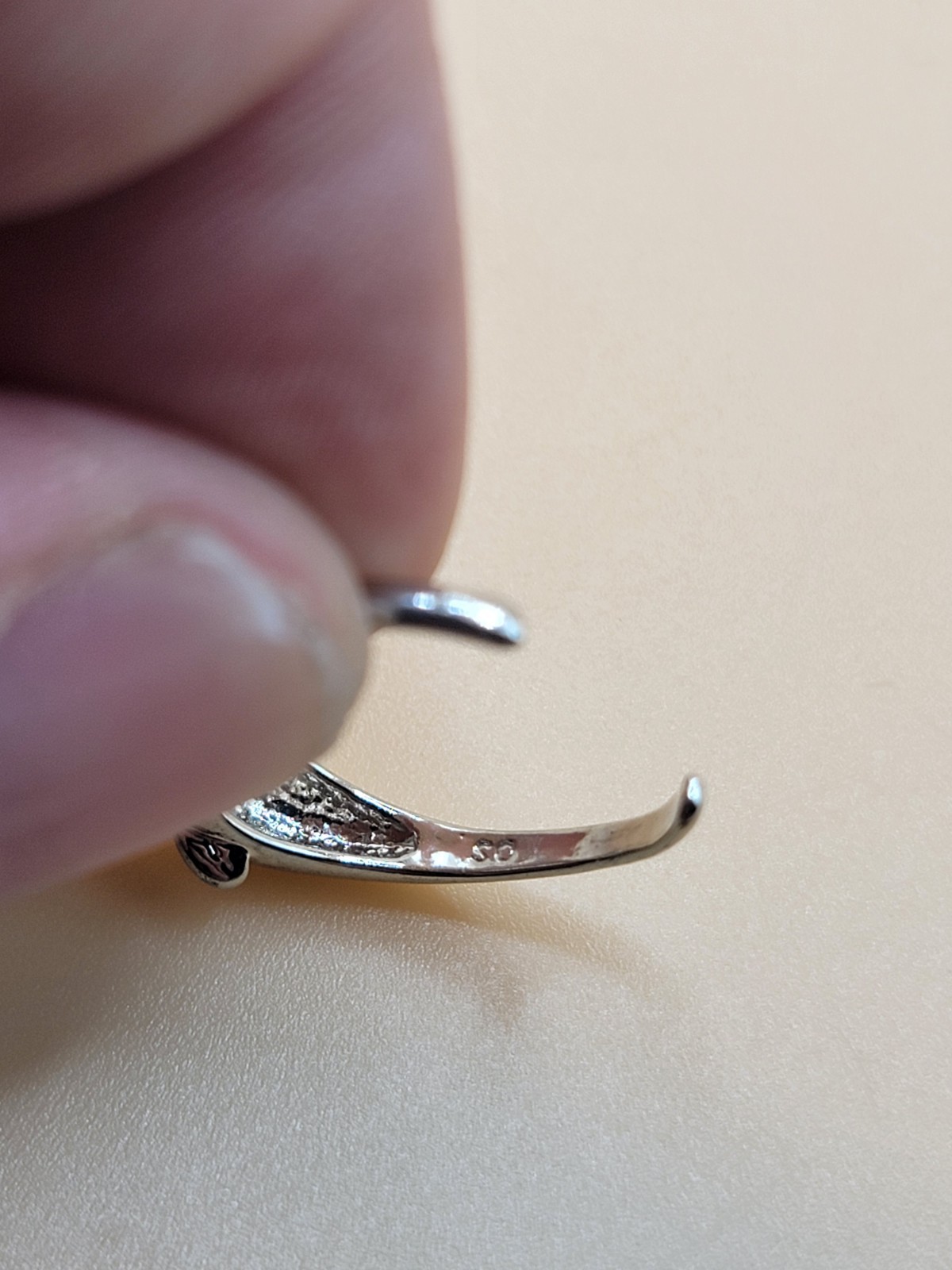 STERLING SILVER DOLPHIN TOE RING Marked 925 Sea Ocean Signed