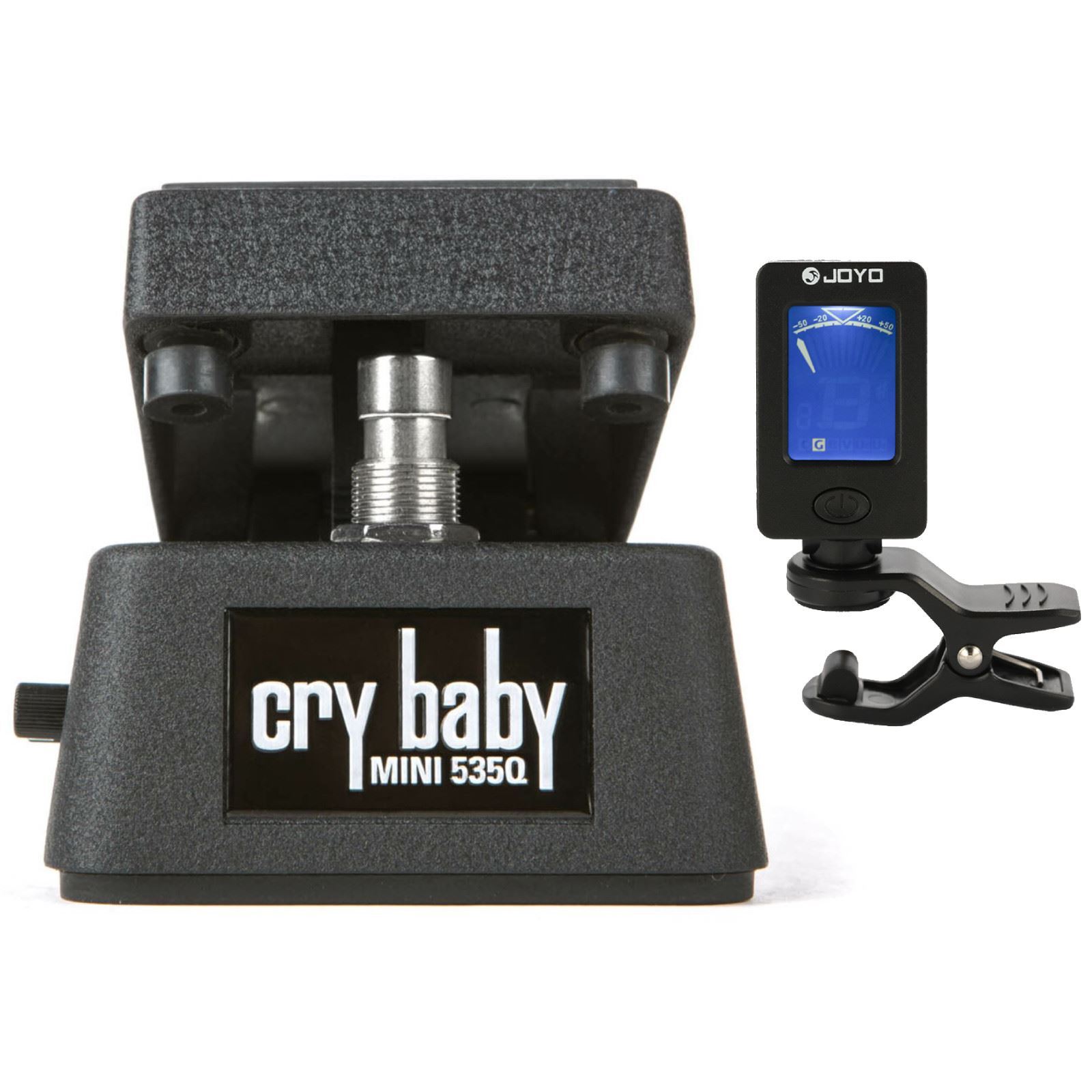 Dunlop CBM535Q Cry Baby Mini 535Q Wah Guitar Effects Pedal with Tuner