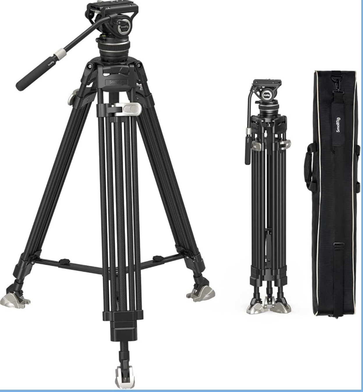 SmallRig AD-100 FreeBlazer HeavyDuty Carbon Fiber Video Tripod Model 3989 New