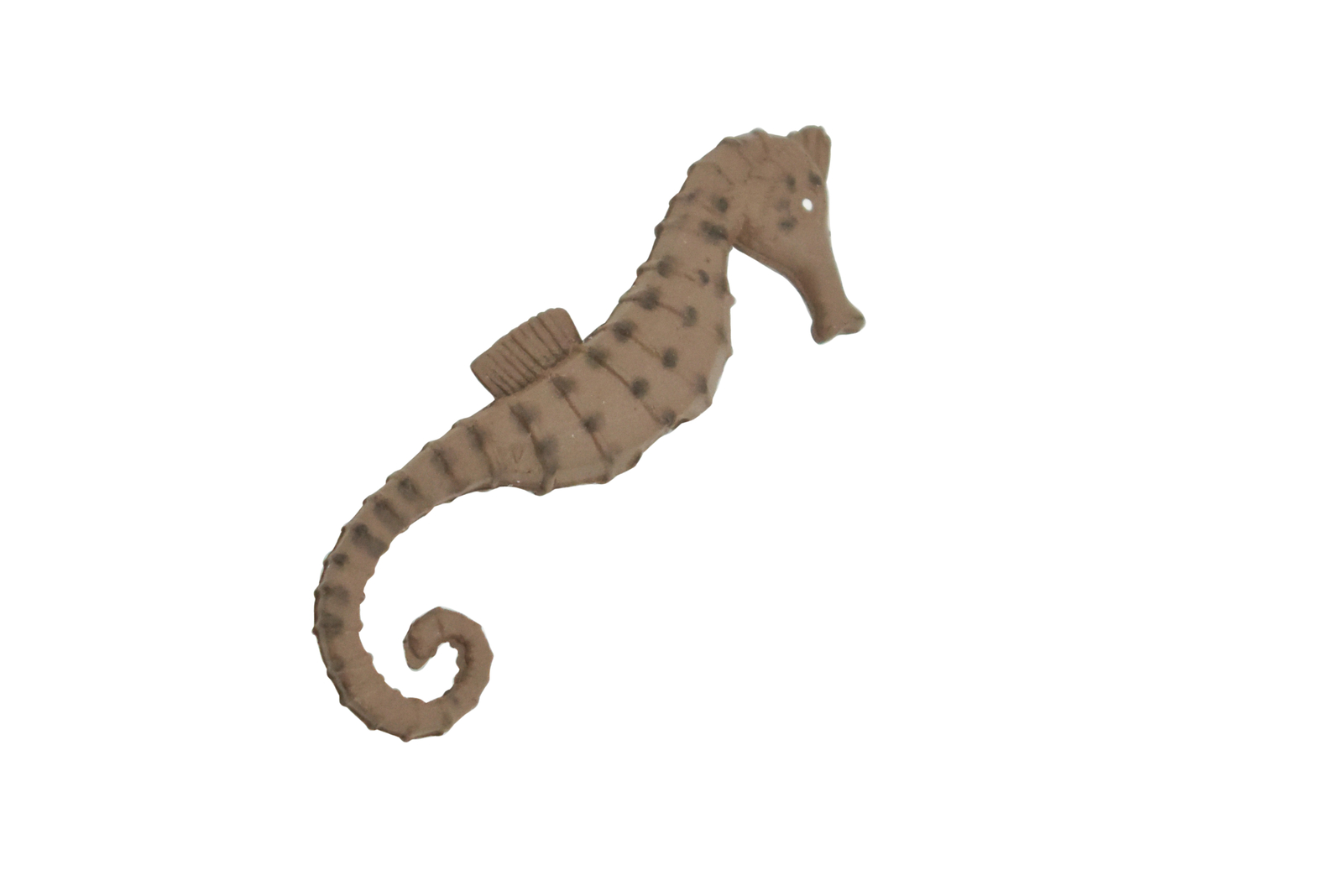 Seahorse, Brown, Hand Painted, Realistic Rubber, Figure, Model  2 1/2" F585 B34