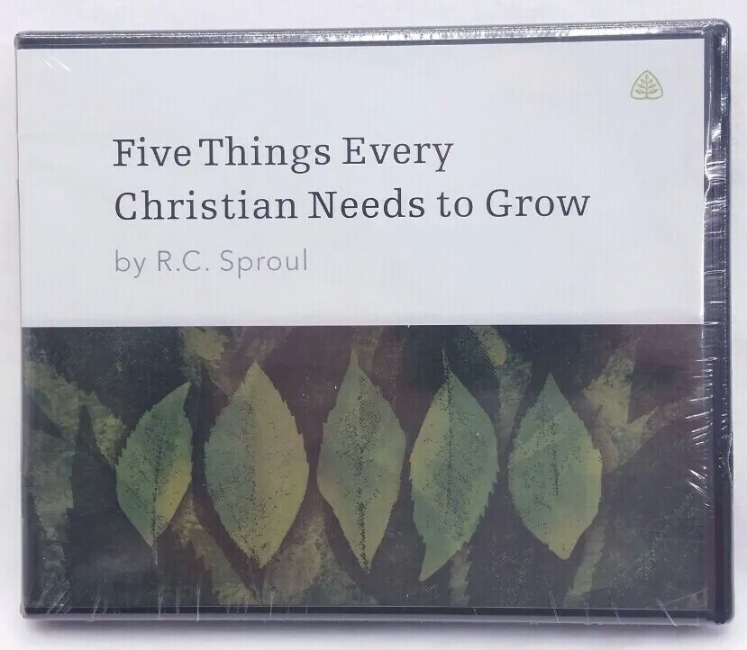 Five things Every Christian Needs to Grow 4 CD Set by R.C. Sproul NEW Sealed
