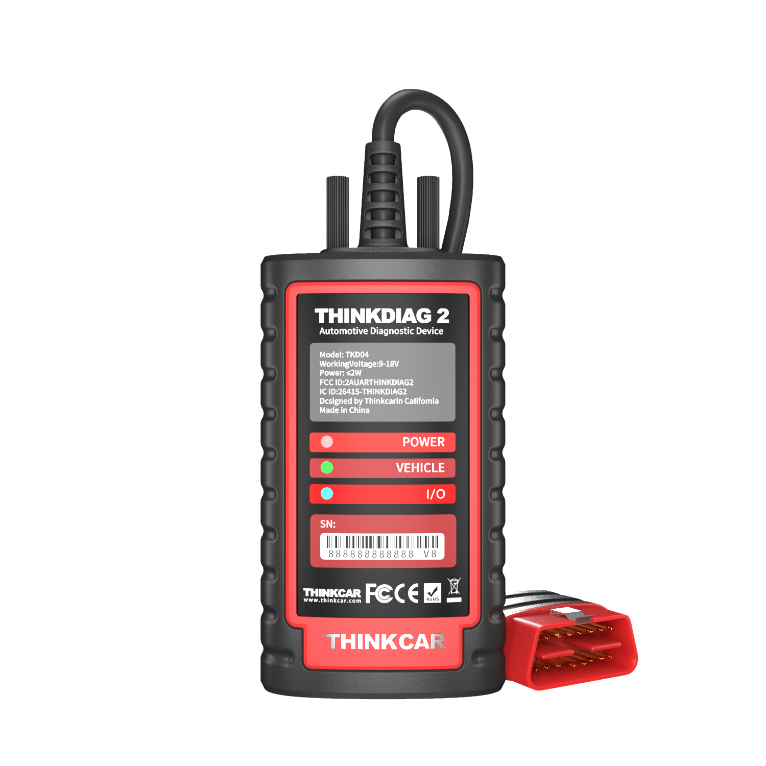 2024 THINKDIAG 2 Car OBD2 Scanner Bidirectional All System Diagnostic Tool CANFD