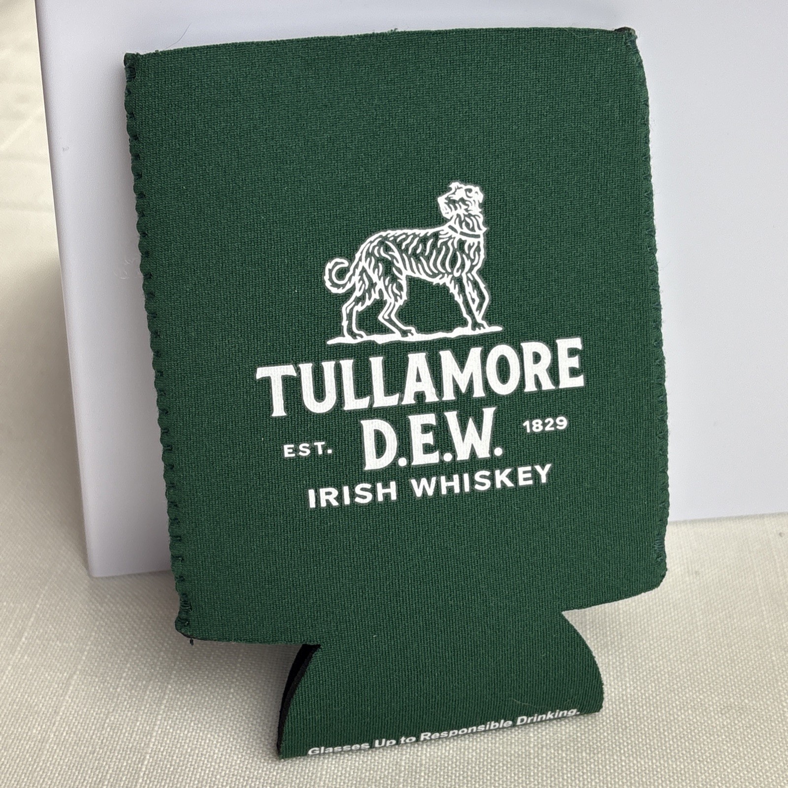 Tullamore DEW Irish Whiskey Beer Bottle Can Koozie Coozie Drinking New