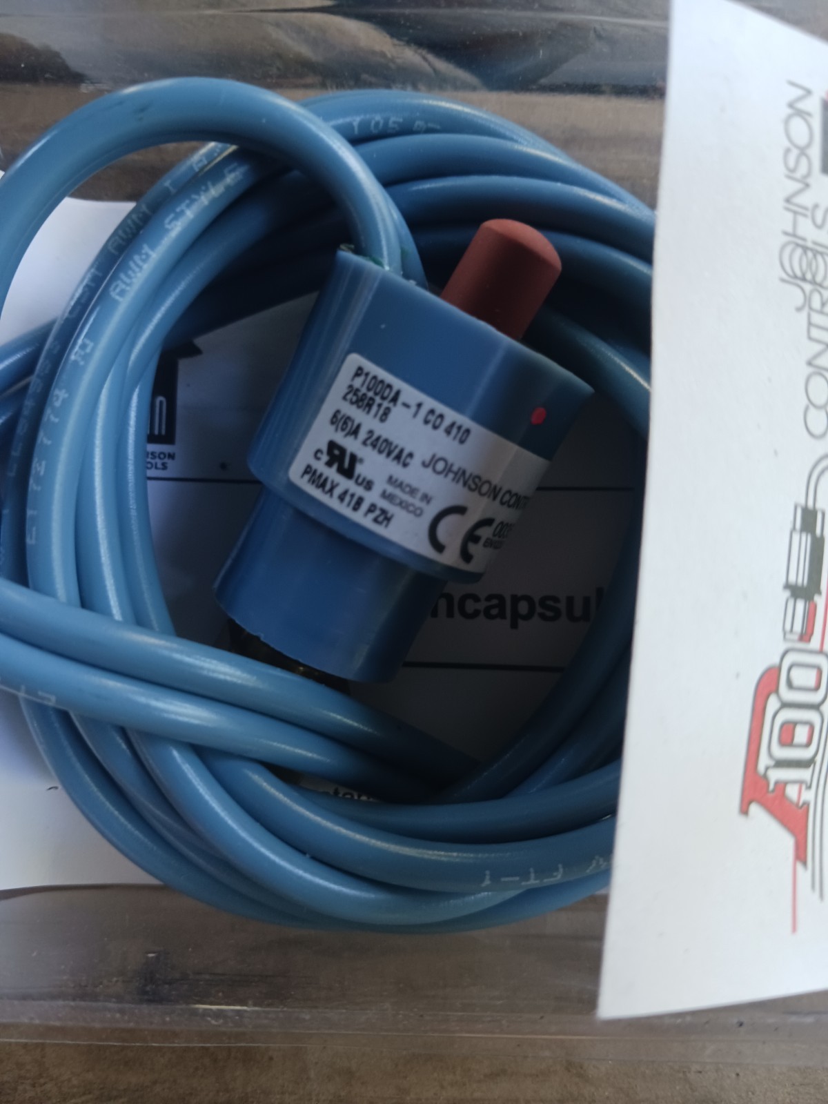 Johnson Controls P100DA-1C 410 PSIG Cut-Out Open On Pressure Rise Sensor