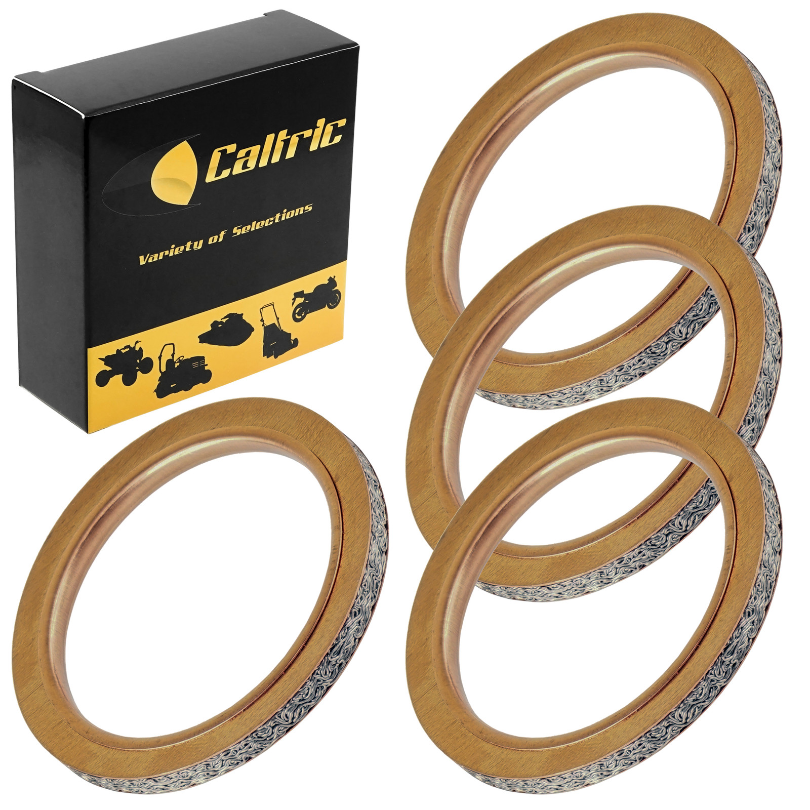 4 Exhaust Muffler Pipe Gaskets for Suzuki GSX-R750R 1986 / GSX-R750 1988-1992