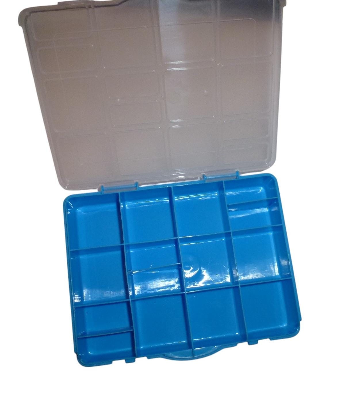 Blue or pink rectangle containers plastic case storage beads diamond paint box