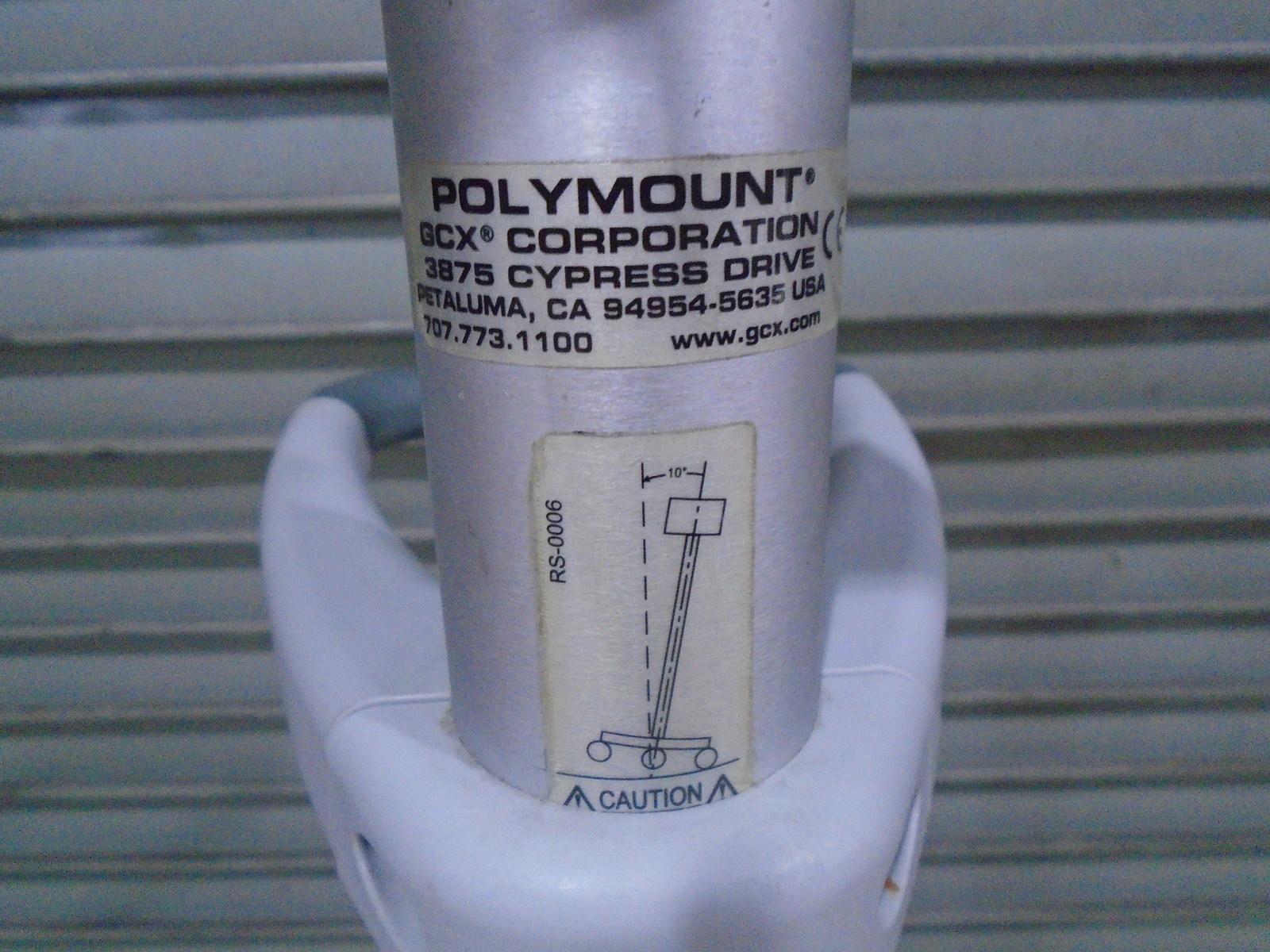 GCX CORPORATION RS-0006 POLYMOUNT PATIENT MONITOR MOBILE CART