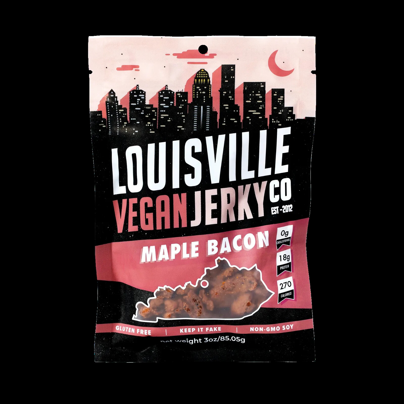 Louisville Vegan Jerky - Maple Bacon - meatless - vegetarian - gift