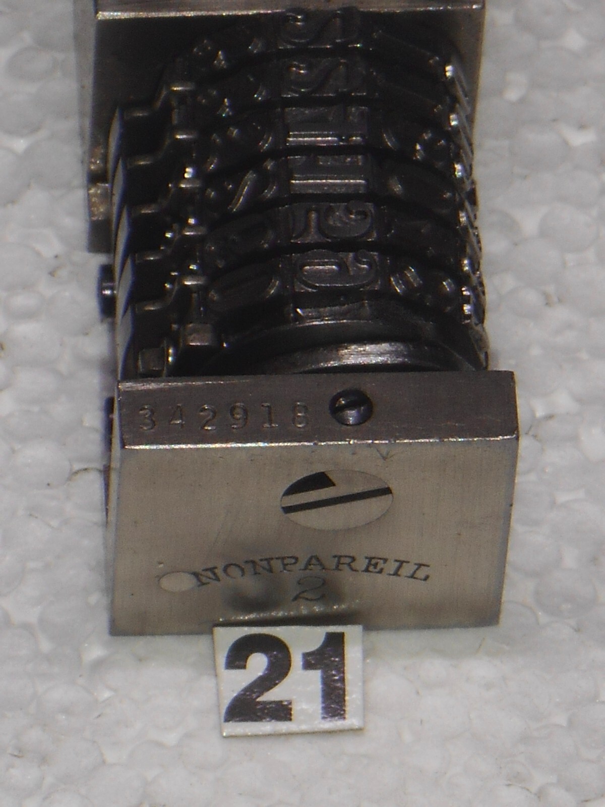 WETTER | letterpress Reverse numbering machine | 21