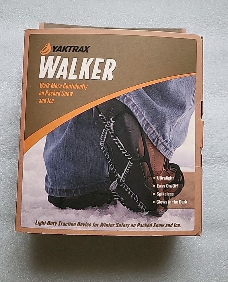 YakTrax Walker Small Men’s Size 5-8.5 Light Duty Traction Device - Black -