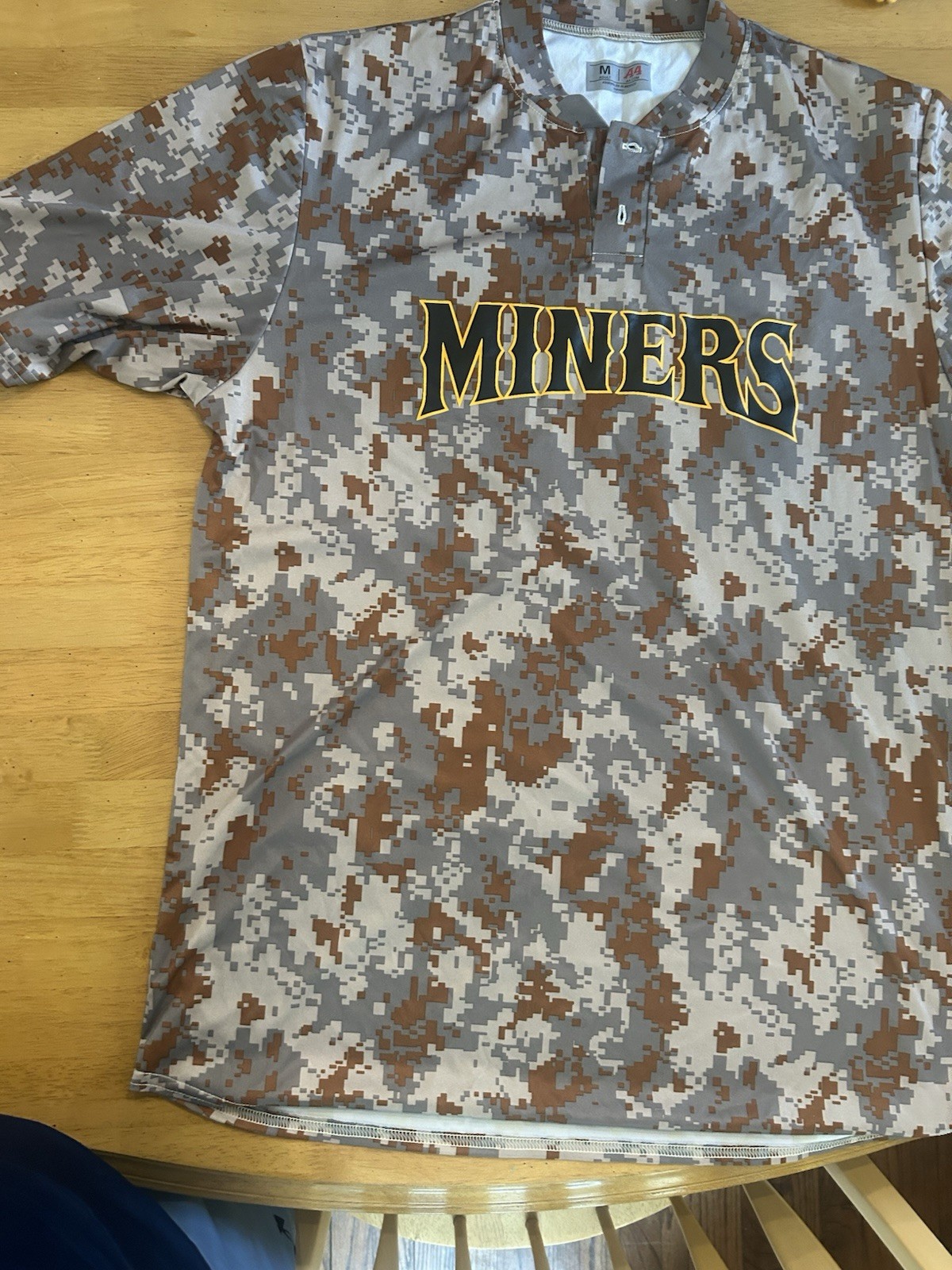 Sussex County Miners Baseball Team Issued Minor League Jersey MILB used