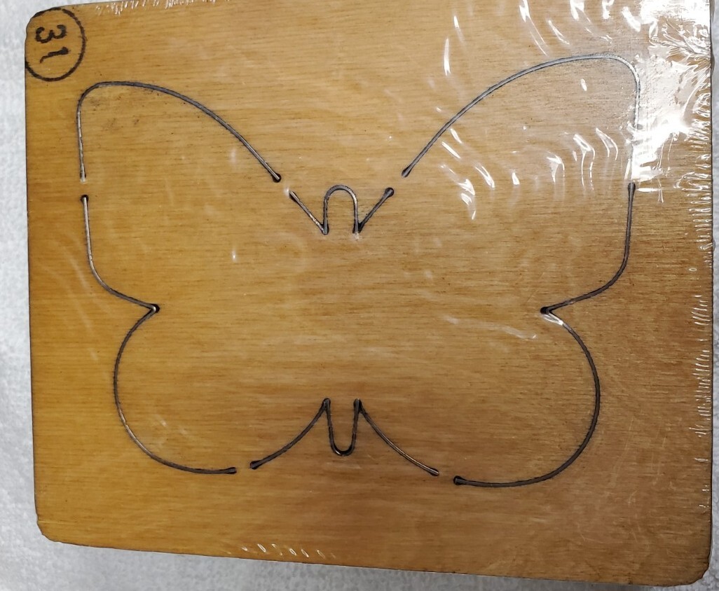AccuCut butterfly #1 large quilt block die 50620