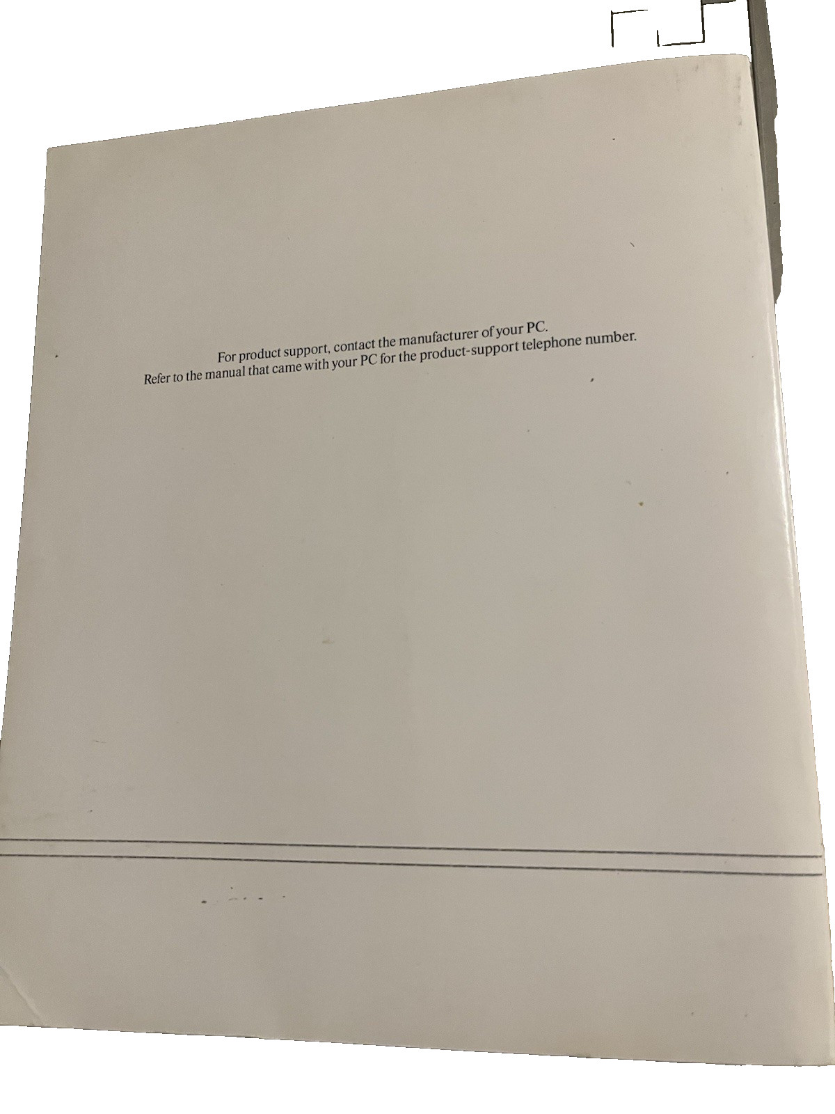 Microsoft Windows For Workgroups MS-DOS Book only
