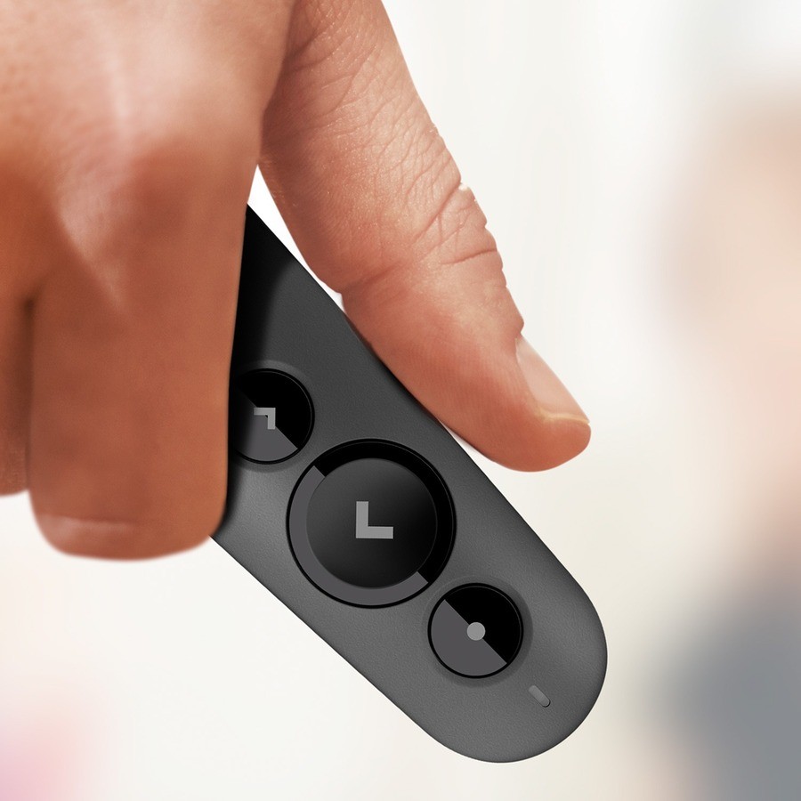 Logitech R500s Laser Presentation Remote Bluetooth USB Clicker Pointer